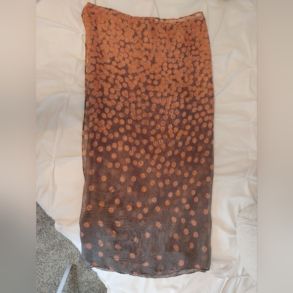 Korean Talasite Polka Dot Scarf /Shawl - Picture 3 of 3